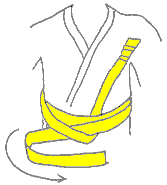 Как завязывать пояс на кимоно джиу джитсу